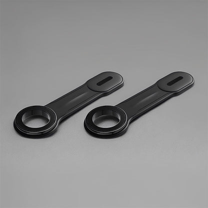 Two foldable magnetic car phone mounts