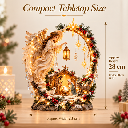 ✨ LAST DAY 49% OFF🔥 Light From Heaven Angel Nativity Christmas Centerpiece ✝️