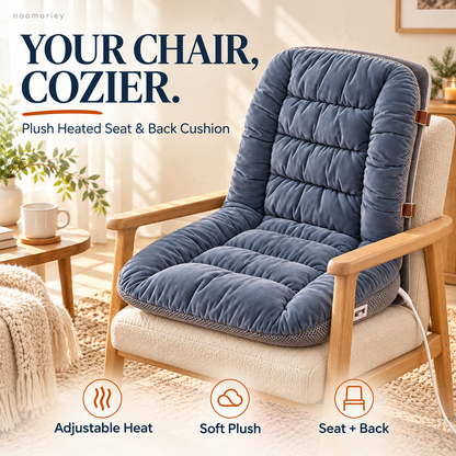 🔥 Cozy Heated Chair Cushion – Plush Seat & Back Warmer with Adjustable Heat & Timer！！！