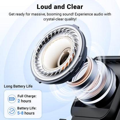 🔥Limited 50% discount!🔥 5-in-1 wireless Bluetooth speaker with induction function and adjustable cell phone holder