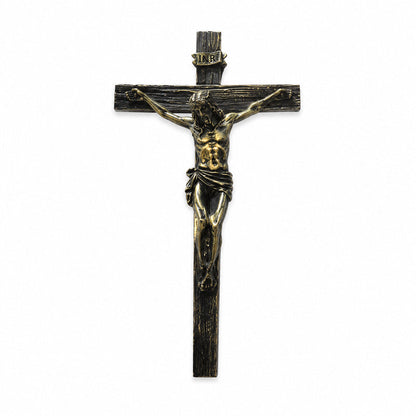 Renaissance Catholic Wall Crucifix 🏡 Resin Jesus Christ Wall Cross