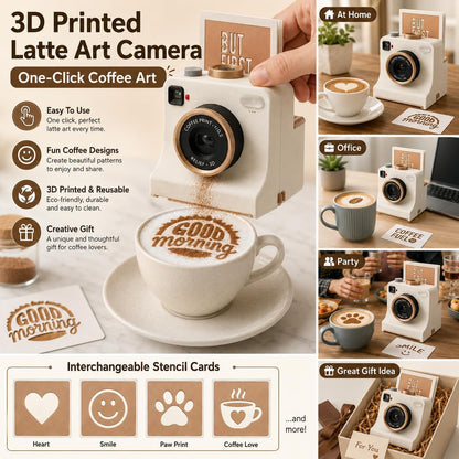 ☕✨ 50% OFF Smart Latte Art Maker Camera Tool 🎨 Create Beautiful Coffee Designs At Home