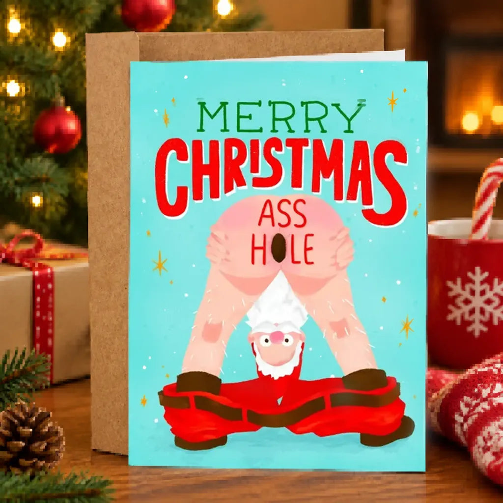🎄🎅Greetings Funny Inappropriate Christmas Card 9-Piece Set