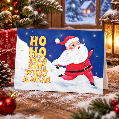 🎄🎅Greetings Funny Inappropriate Christmas Card 9-Piece Set