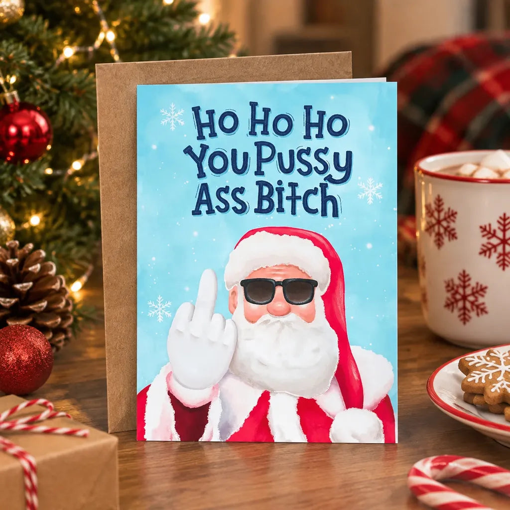 🎄🎅Greetings Funny Inappropriate Christmas Card 9-Piece Set