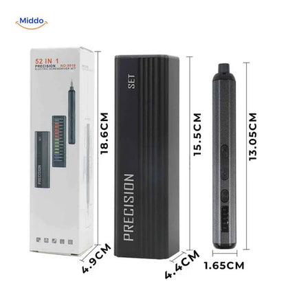 52-in-1 Rechargeable Precision Electric Screwdriver Set – Magnetic Repair Tool Kit