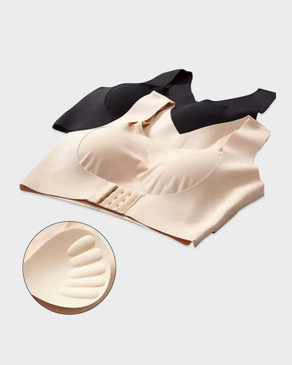 👙 Front Closure Cross-Back Wireless Posture Bra – Ultra Push-Up, All-Day Comfort & Natural Lift for a Slimmer, Taller Silhouette 💖
