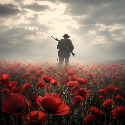Limited Edition Red Poppy Remembrance Brooch – For All Our Fallen Heroes