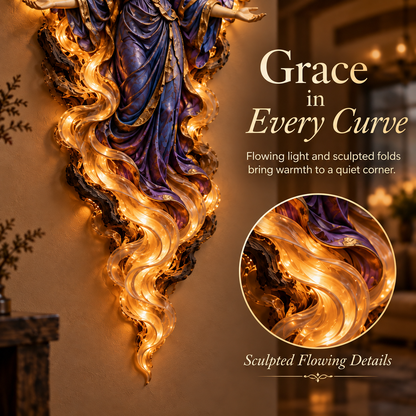 ✝️ ✨ Heavenly Radiance™ Lighted Angel Wall Sculpture