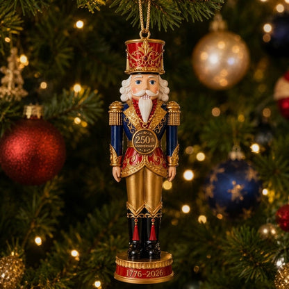2026 America 250th Anniversary Nutcracker King Christmas Ornament – Commemorative Keepsake