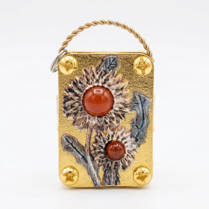 🌸 Mini Brass Flower Press – Pocket-Sized Botanical Keepsakes