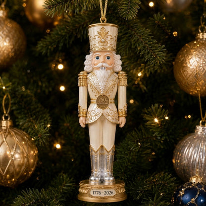 2026 America 250th Anniversary Nutcracker King Christmas Ornament – Commemorative Keepsake