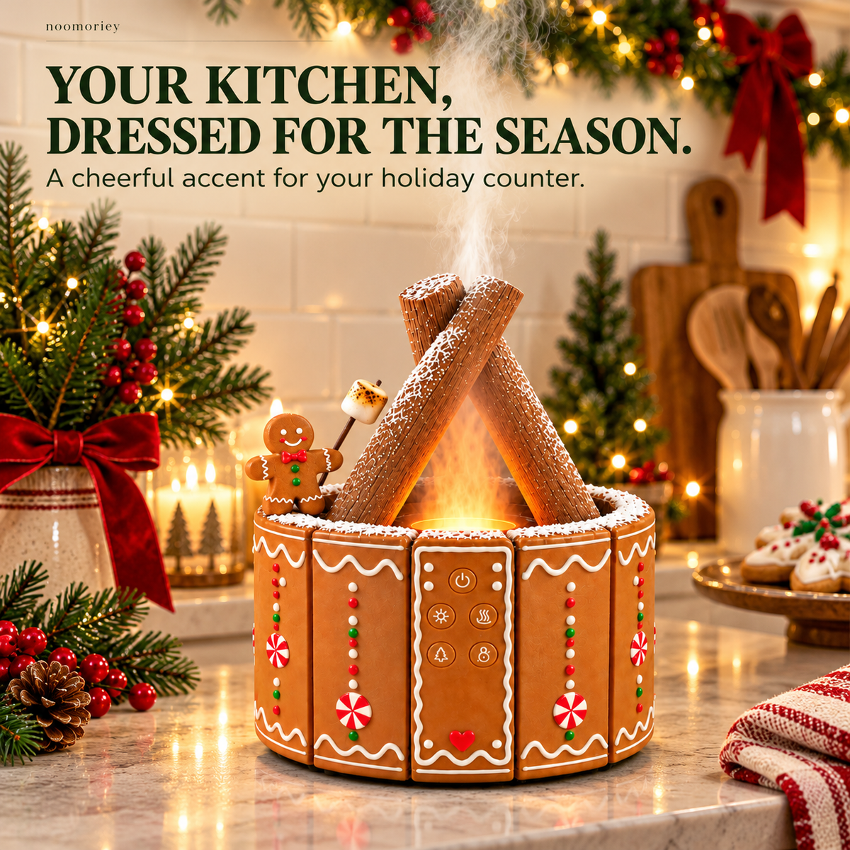 🎄 Christmas Campfire Diffuser – A Little Glow, A Lot of Holiday Magic ✨