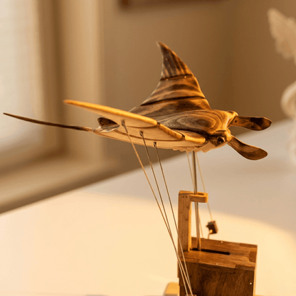 Everwoods™ Wooden Manta Ray — Wings That Actually Move