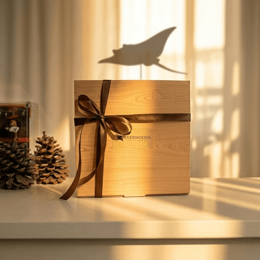 Everwoods™ Wooden Manta Ray — Wings That Actually Move