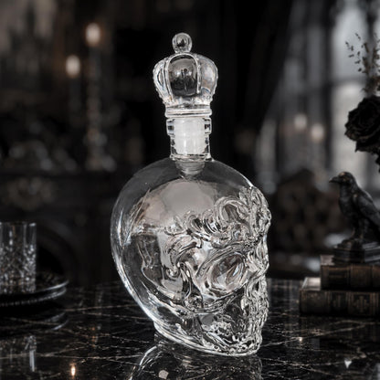 The Sovereign Skull Decanter – Gothic Baroque Crown Whiskey Bottle for Bourbon & Spirits 👑💀