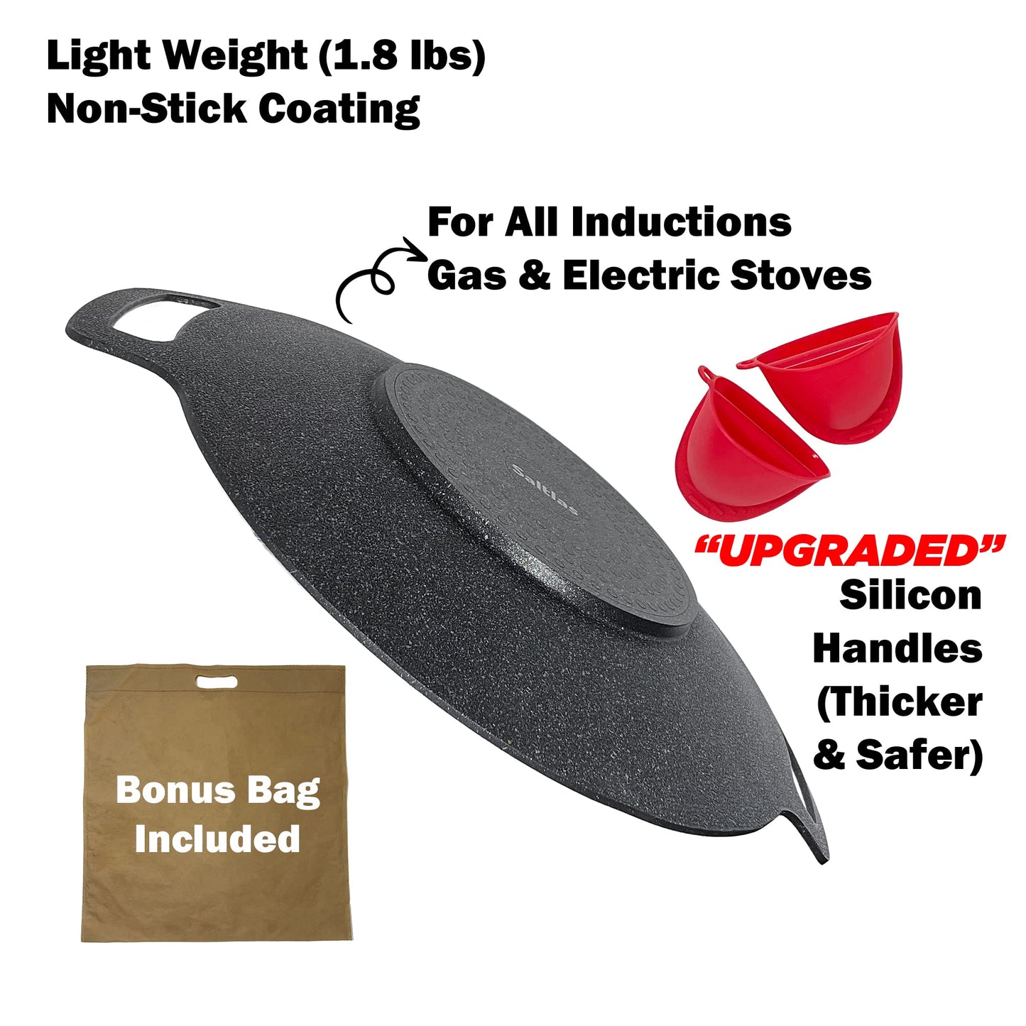15" Versatile Grill Pan 🔥 Indoor & Outdoor Cooking