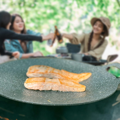 15" Versatile Grill Pan 🔥 Indoor & Outdoor Cooking