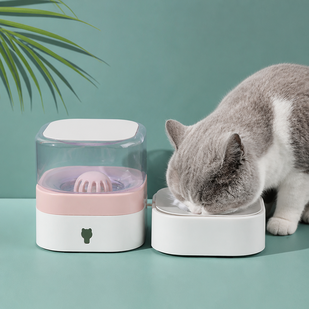Automatic portable water dispenser for cats