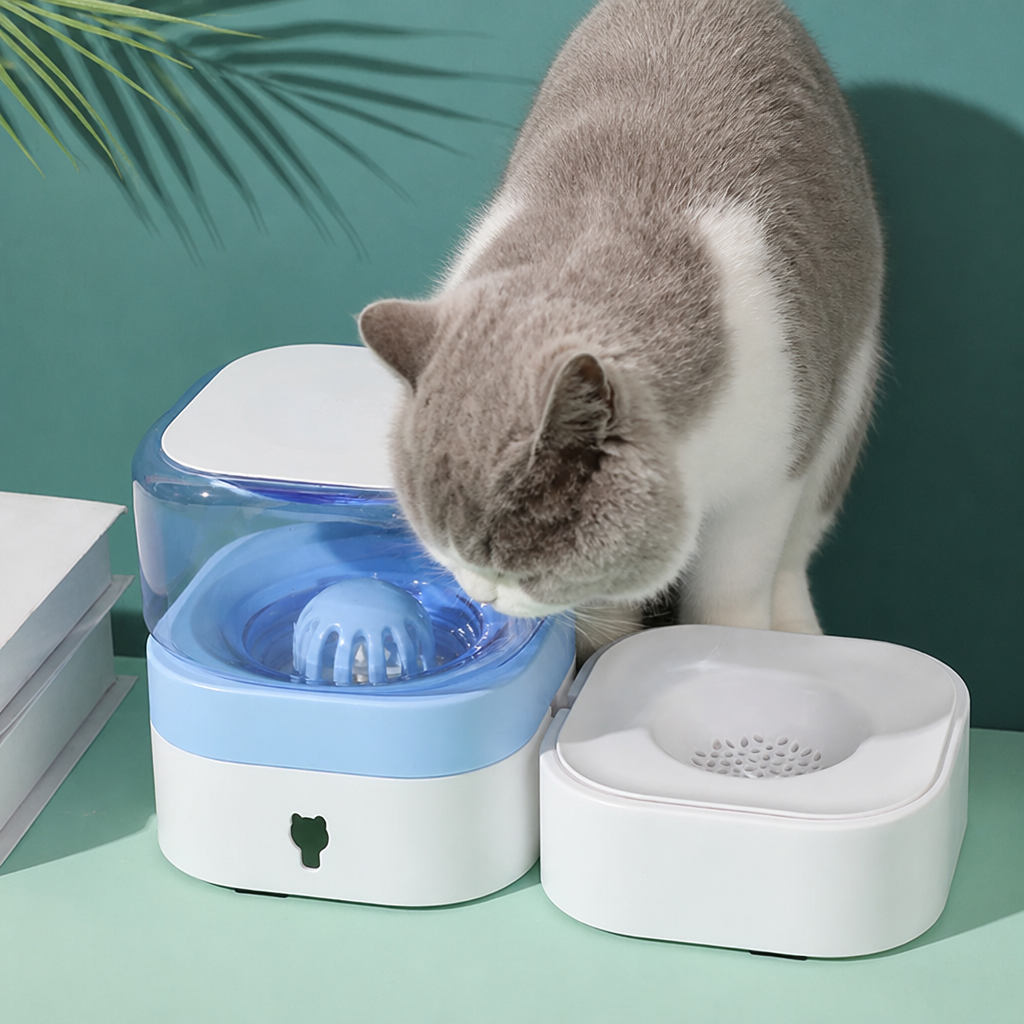 Automatic portable water dispenser for cats