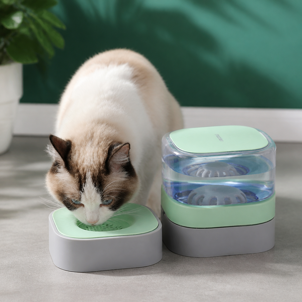 Automatic portable water dispenser for cats