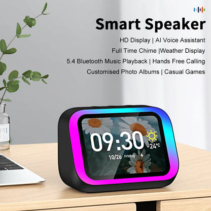 AI Screen Display Bluetooth Speaker