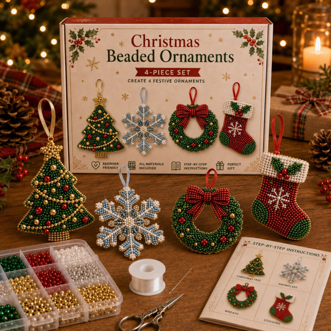 🐱✨ Create Your Own 3D Beaded Christmas Cats | Beginner-Friendly DIY Kit🎁Buy 2 | FREE Shipping