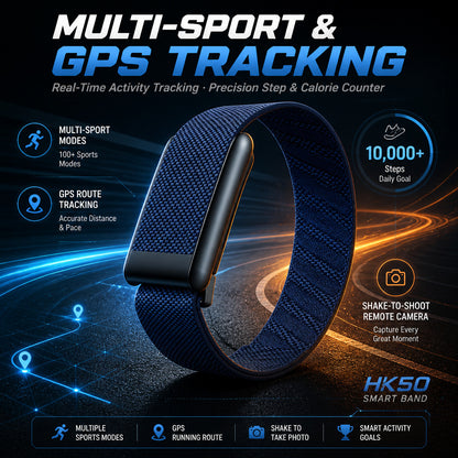 Screen-Free Smart Band – Sleep & Heart Rate Tracking