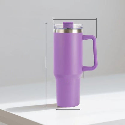 40oz Stainless Steel Ice Cup With Straw