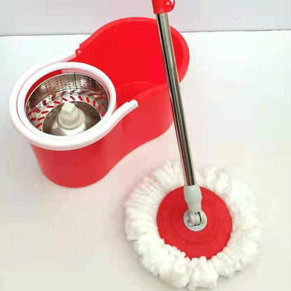 Spin Mop &amp; Bucket System with Detachable Scrub Brush