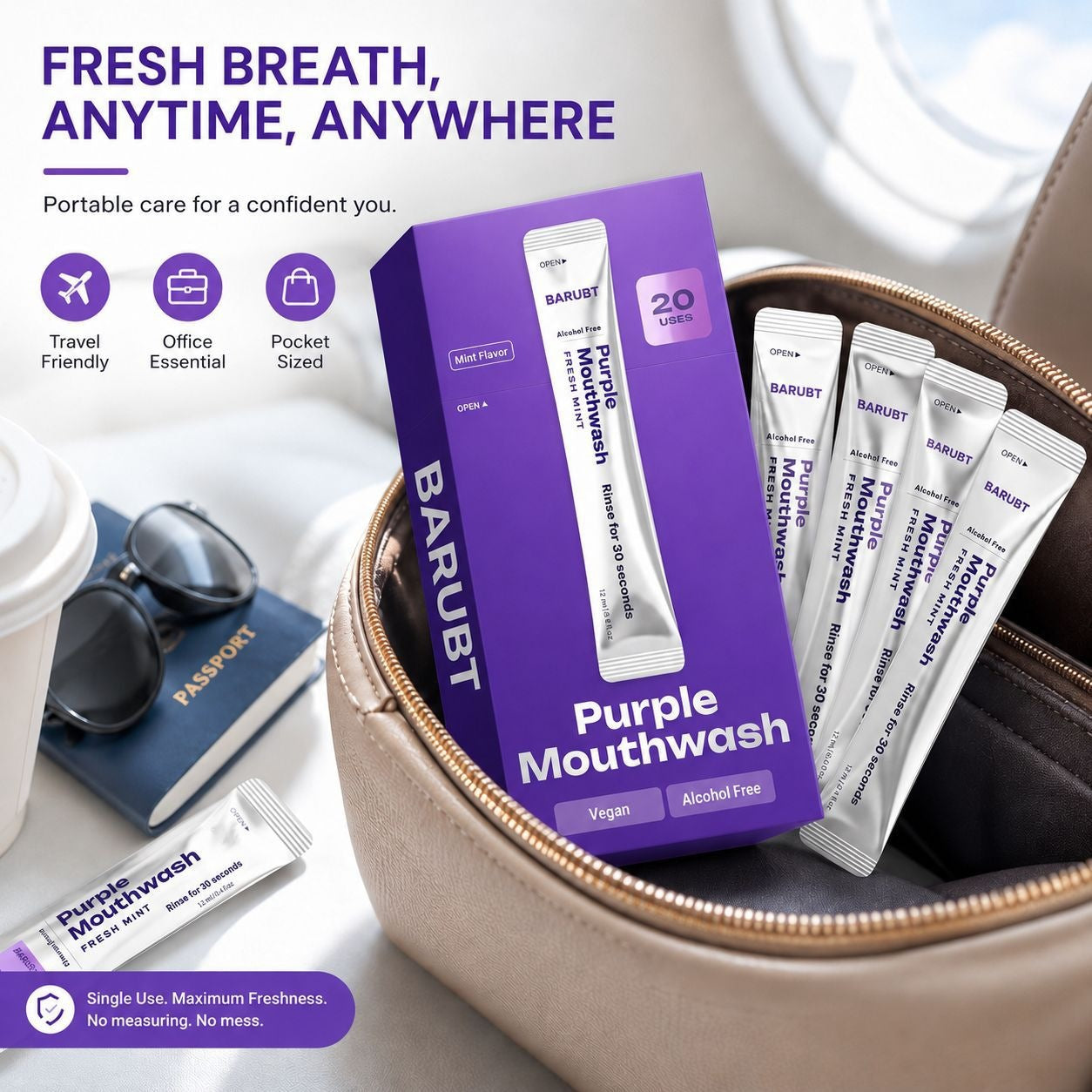 Disposable mouthwash