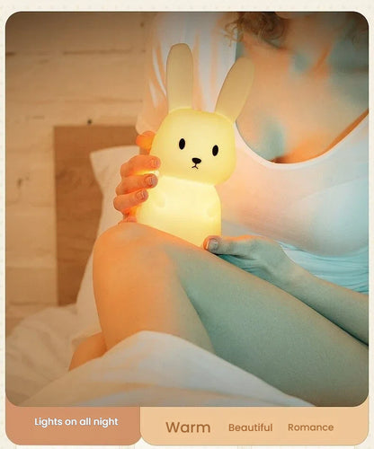 Night Light USB‑Charged Silicone Pat‑Style Bedside Lamp For Bedrooms, Eye‑Protective Night Light For Feeding, Mood Lighting, And Bathroom Use