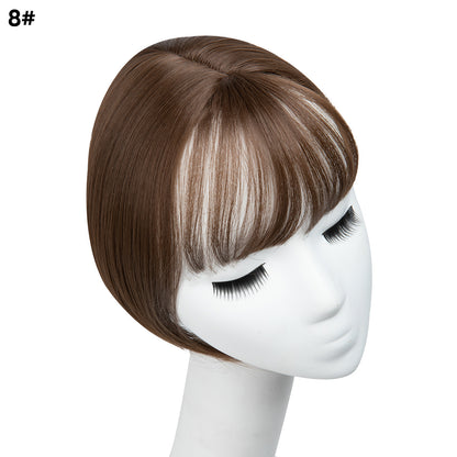 Fake bangs hairpiece for the top of the head