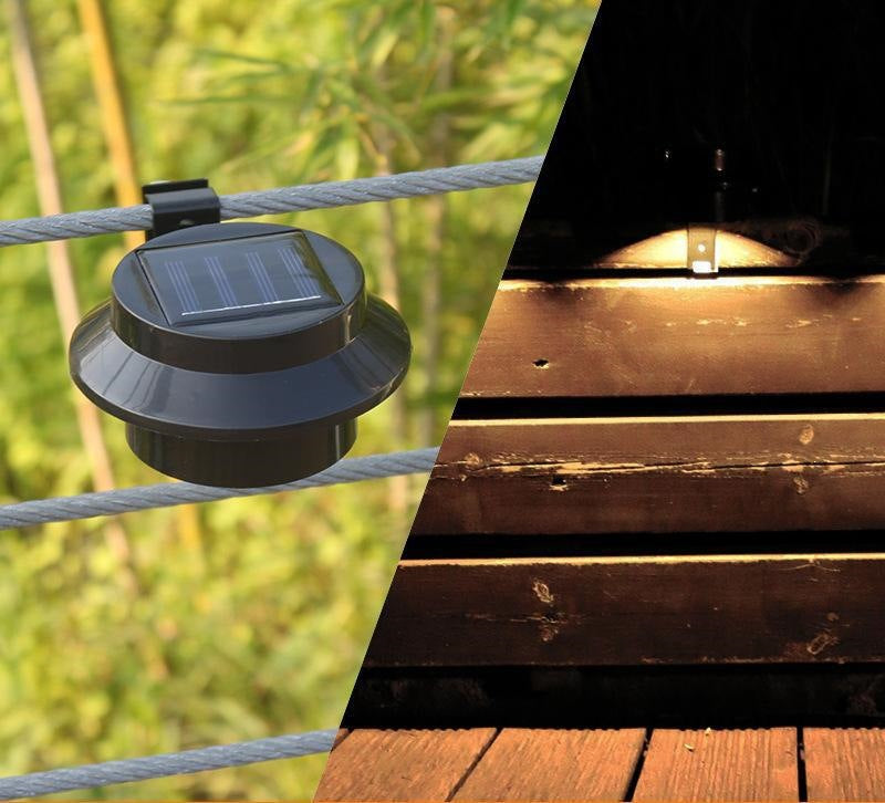 ☀️ Solar LED Gutter Wall Light | Outdoor Accent