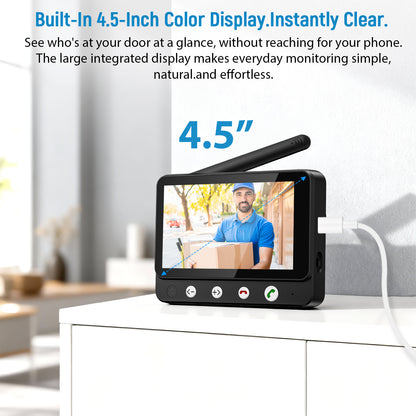 1080p Smart Video Doorbell Camera - Home Security Monitoring