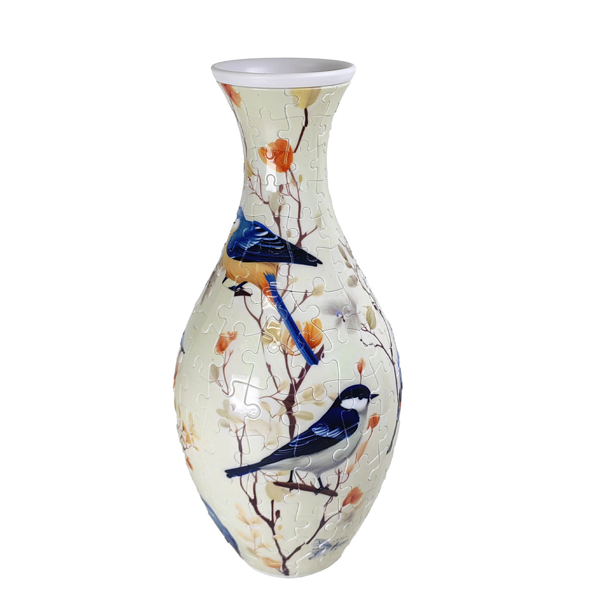 3D Monarch Danaus plexippus And Flowers Series Puzzle Vase - (160 Pieces)
