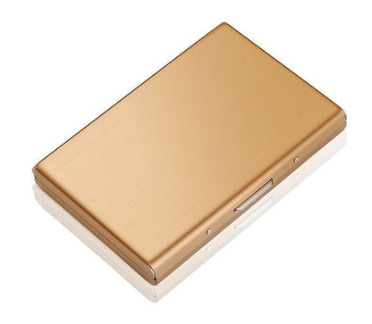 💼 BUSINESS FAVORITE | Premium Metal Card Holder – Slim RFID Wallet with Matte Black Finish
