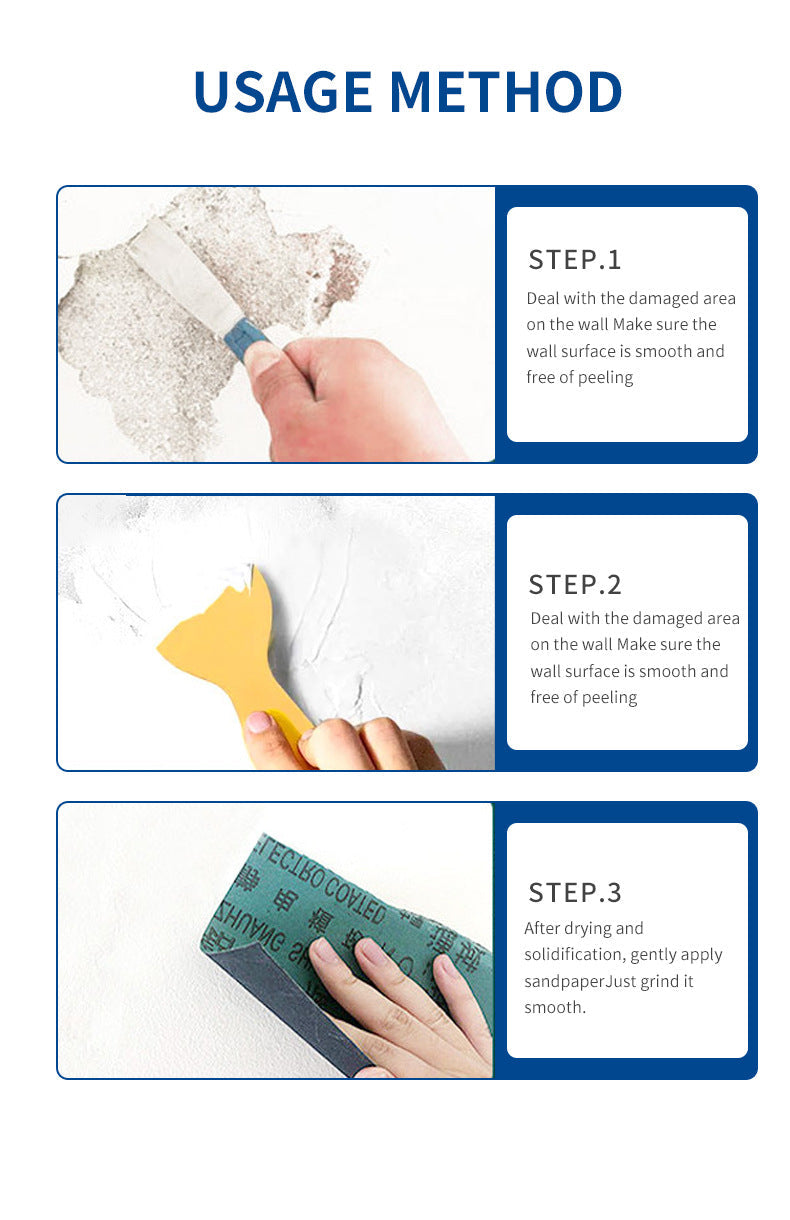 🧱 Wall Mending Agent, All-In-One Wall Repair Paste for Holes, Cracks &amp; Peeling Drywall