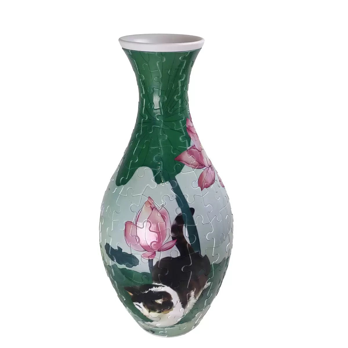 3D Monarch Danaus plexippus And Flowers Series Puzzle Vase - (160 Pieces)