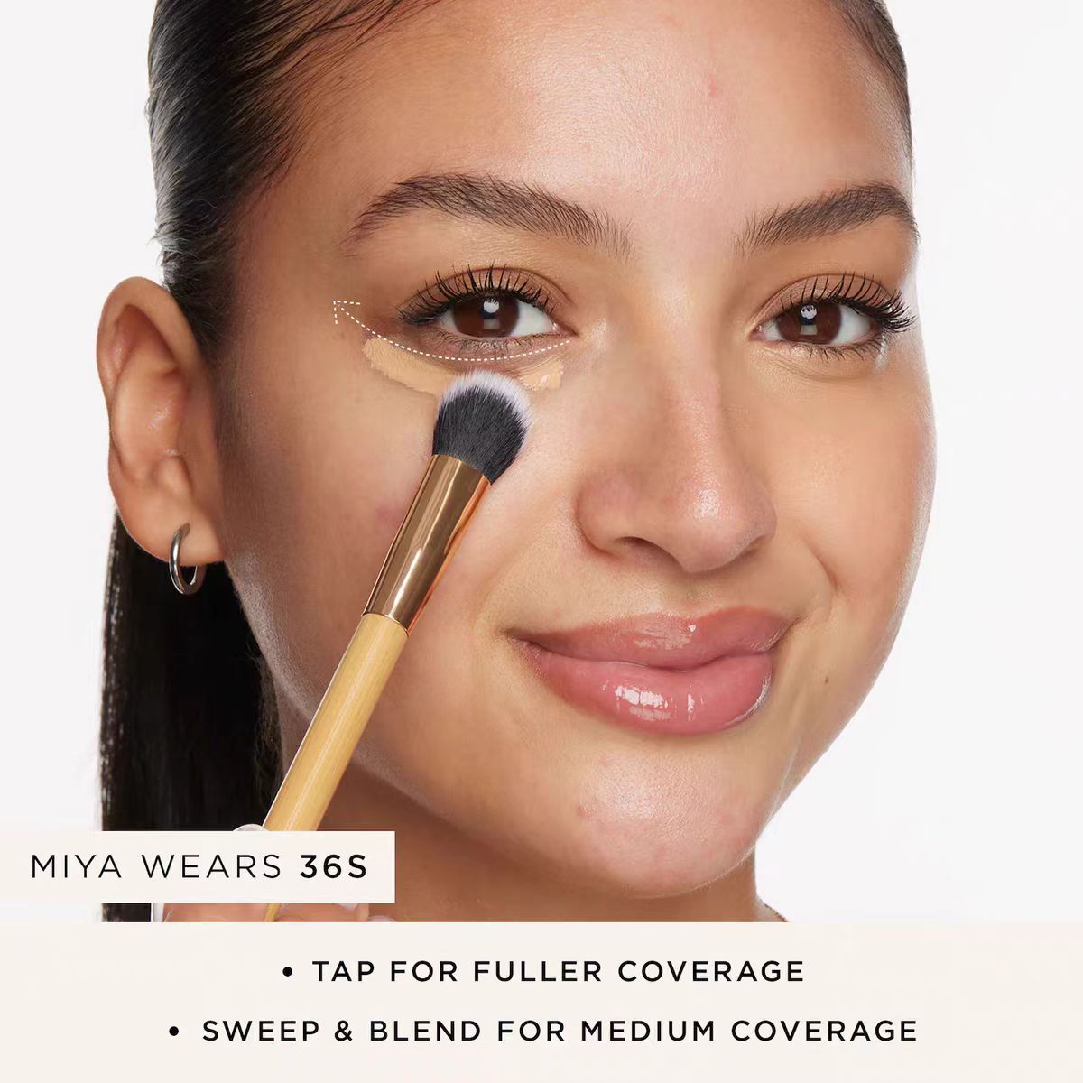 Brush - fluffy, dome foundation brush