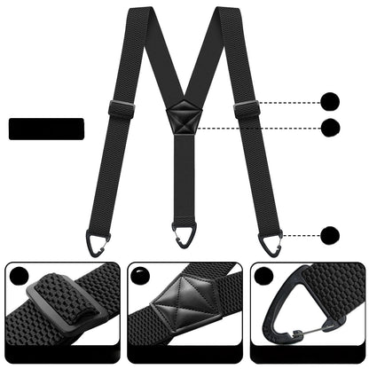 Men's X-Back Suspenders with Hook Clips