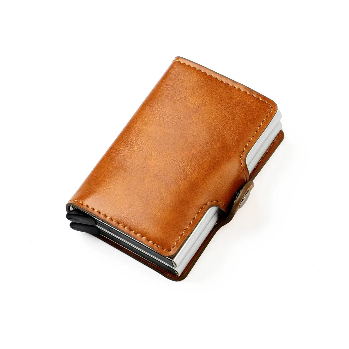 Pop-Up Aluminum Metal RFID Blocking Slim Card Holder Wallet