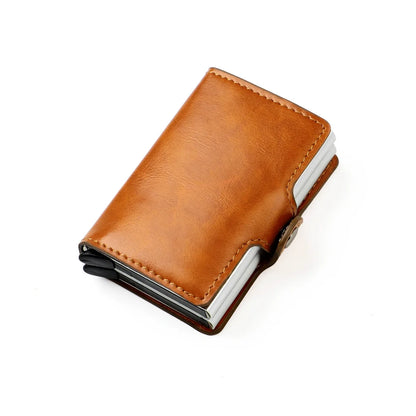 Pop-Up Aluminum Metal RFID Blocking Slim Card Holder Wallet