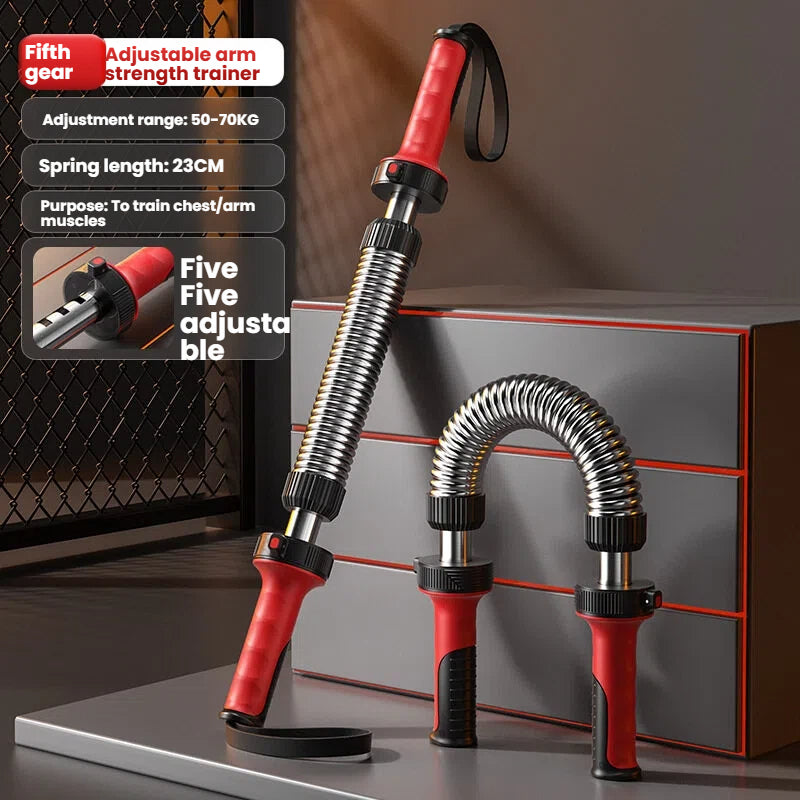Get Gym-Strong at Home — Adjustable Arm Power Bar (20–70KG, 5 Levels)