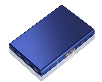 💼 BUSINESS FAVORITE | Premium Metal Card Holder – Slim RFID Wallet with Matte Black Finish
