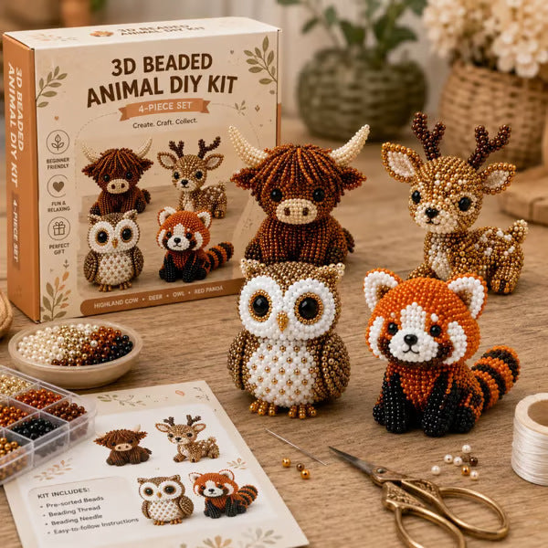 🐱✨ Create Your Own 3D Beaded Christmas Cats | Beginner-Friendly DIY Kit🎁Buy 2 | FREE Shipping