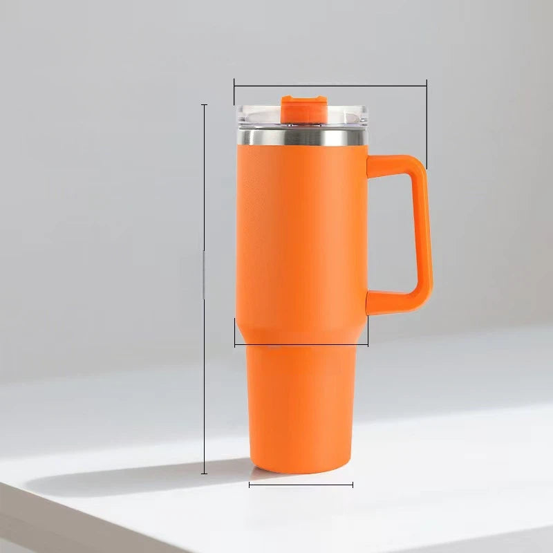 40oz Stainless Steel Ice Cup With Straw