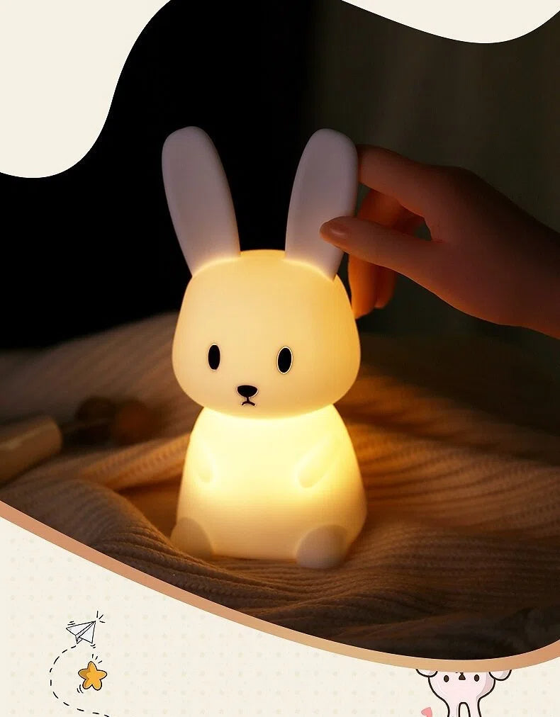 Night Light USB‑Charged Silicone Pat‑Style Bedside Lamp For Bedrooms, Eye‑Protective Night Light For Feeding, Mood Lighting, And Bathroom Use