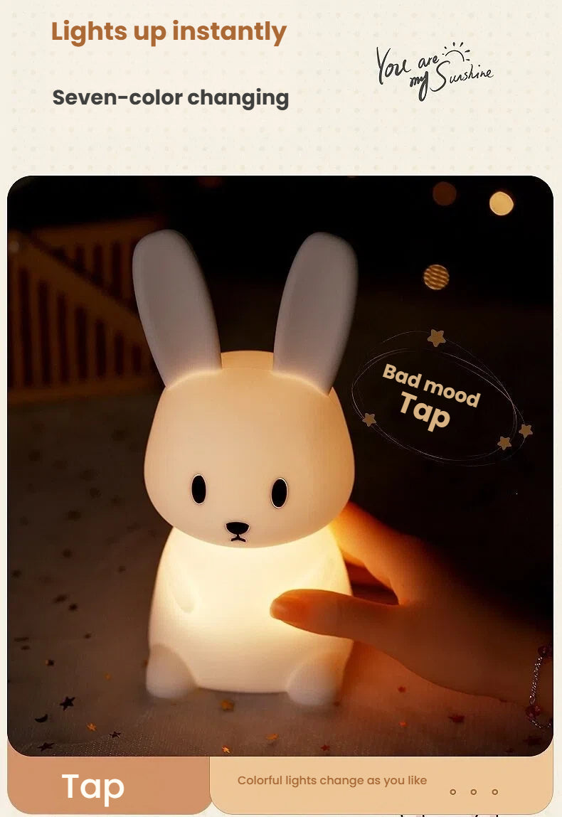 Night Light USB‑Charged Silicone Pat‑Style Bedside Lamp For Bedrooms, Eye‑Protective Night Light For Feeding, Mood Lighting, And Bathroom Use