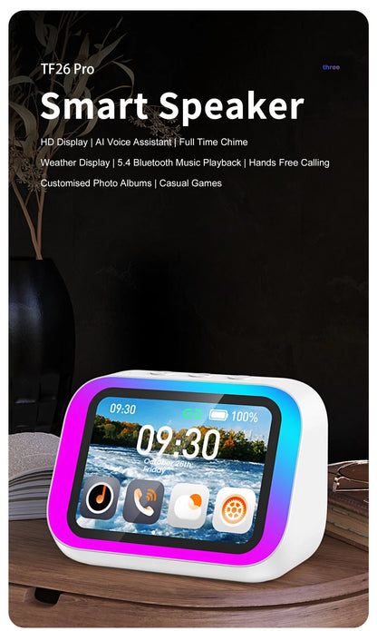 AI Screen Display Bluetooth Speaker